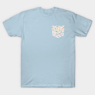 Pocket - Cosmic Bubbles Multicolored T-Shirt